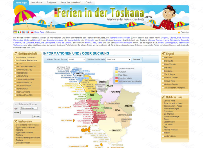 Ferien in der Toskana a Massa Carrara