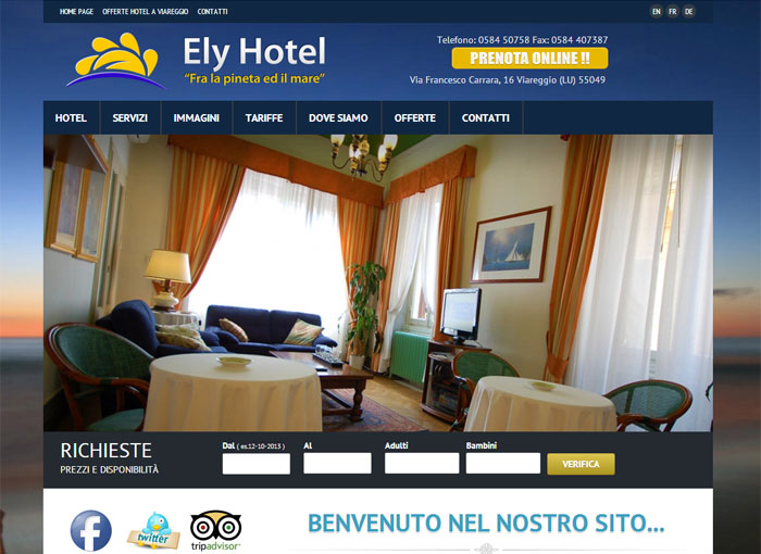 Hotel Ely a Viareggio