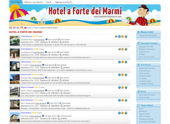 Hotel a Forte dei Marmi a Massa Carrara