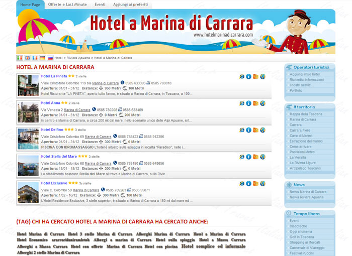 Hotel a Marina di Carrara a Massa Carrara